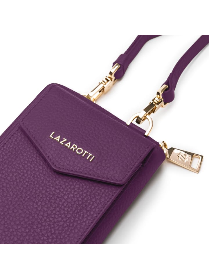 Lazarotti Bologna Leather Handytasche Leder 11 cm in purple günstig kaufen onesize