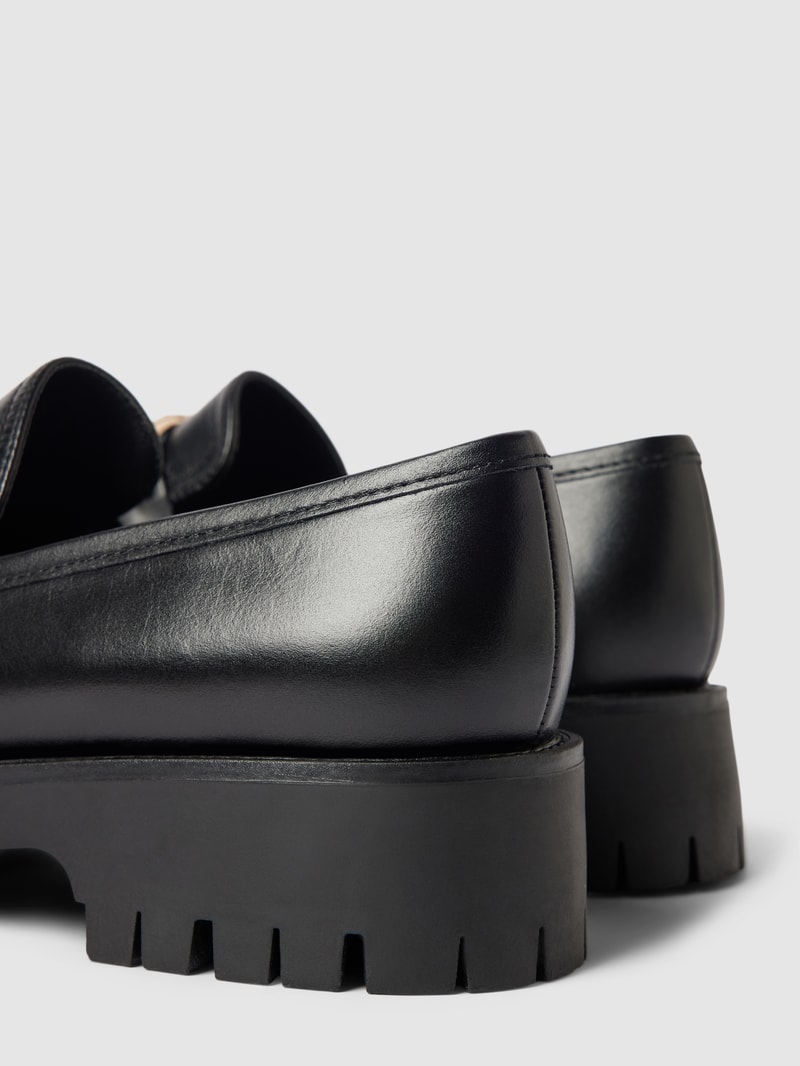 Penny-Loafer mit Zierbesatz Modell 'ILARY' in schwarz