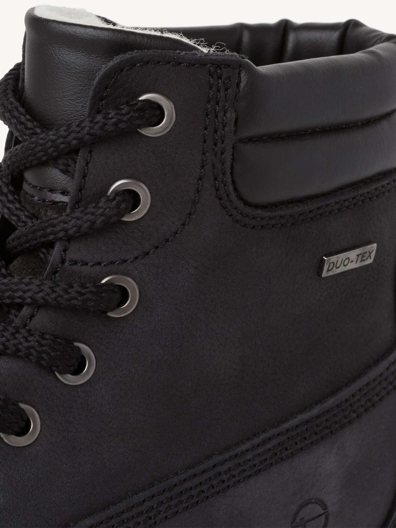 Bottine en cuir - noir doublure chaude