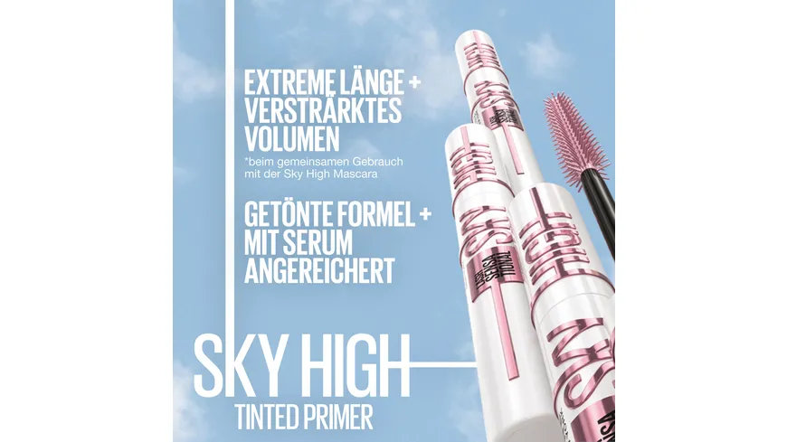 MAYBELLINE NEW YORK Lash Sensatonal Sky High Mascara Tinted Primer 6 ml 1 Soft Black - Sky High