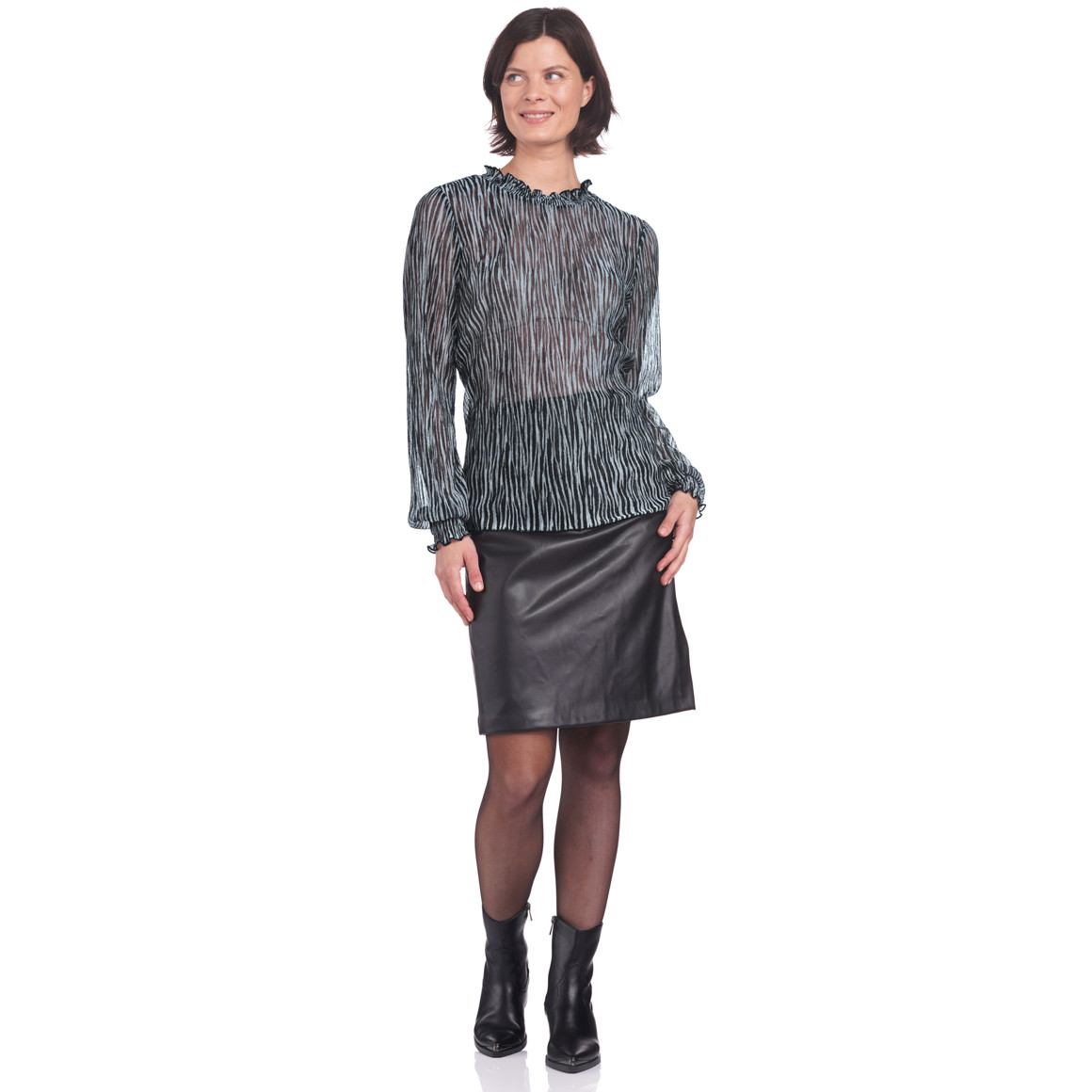 Damen Bluse semitransparent
