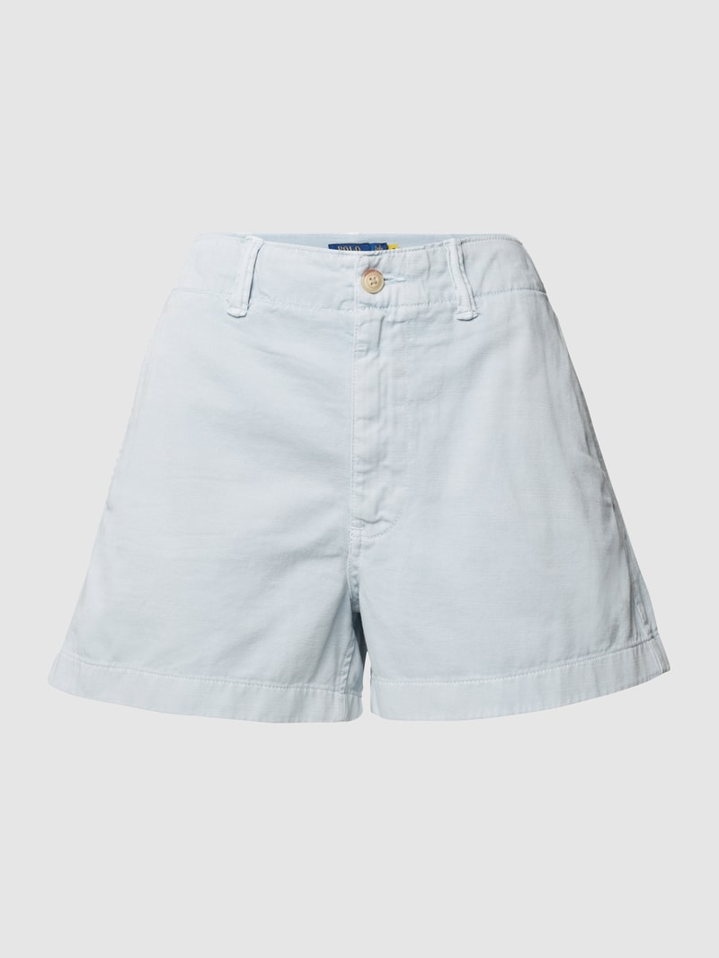 Bermudas aus Baumwolle in hellblau