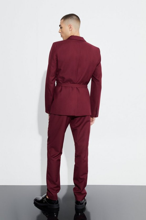 Zweireihiger Slim-Fit Blazer mit Naht-Detail