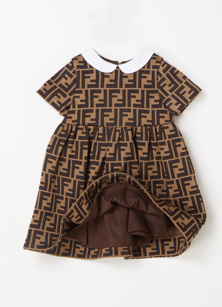 Fendi Shirt dress with logo print
