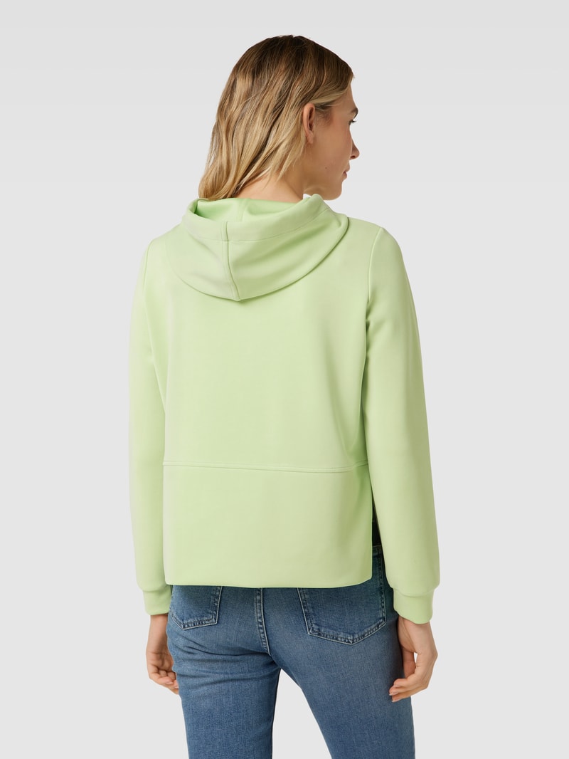 Hoodie in unifarbenem Design Modell 'Gammi' in hellgrün