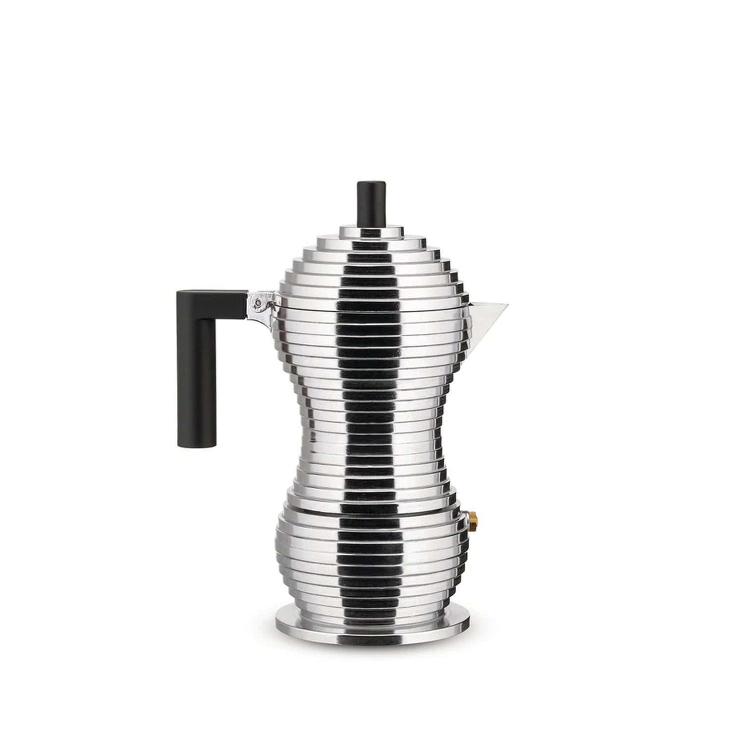 Alessi Espressokocher Pulcina Schwarz für 1 Tasse, 0,07l Kaffeekanne
