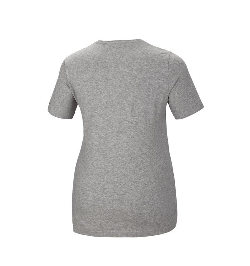 e.s. T-Shirt cotton stretch, Damen, plus fit