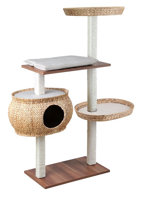 Rohrschneider Kletterbaum Cosy, Walnussdekor