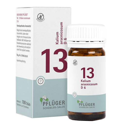 BIOCHEMIE Pflüger 13 Kalium arsenicosum D 6 Tabl.  100 St  Tabletten