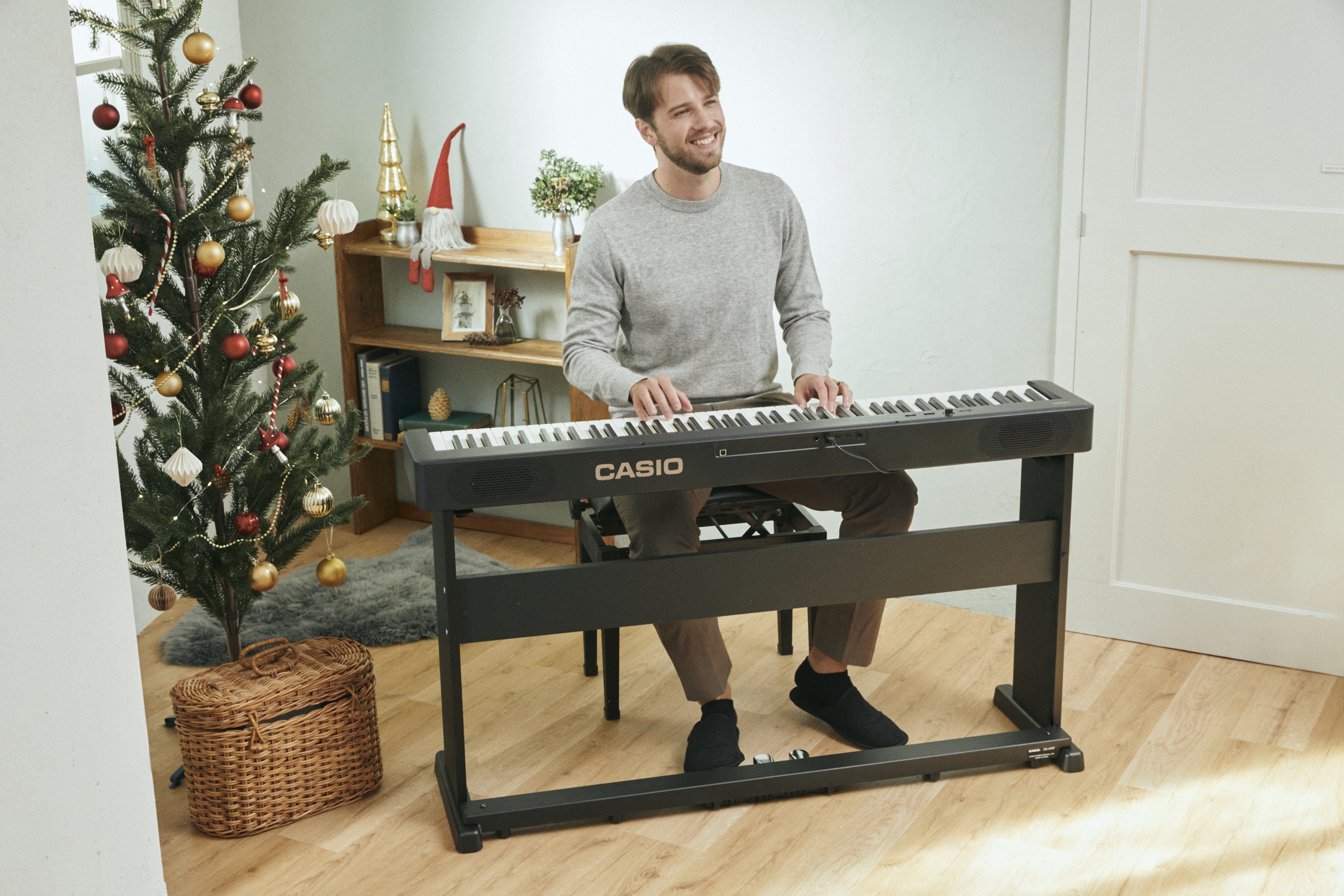 CASIO Digitalpiano CDP-S160BK, (Set), mit Stativ und Pedaleinheit
