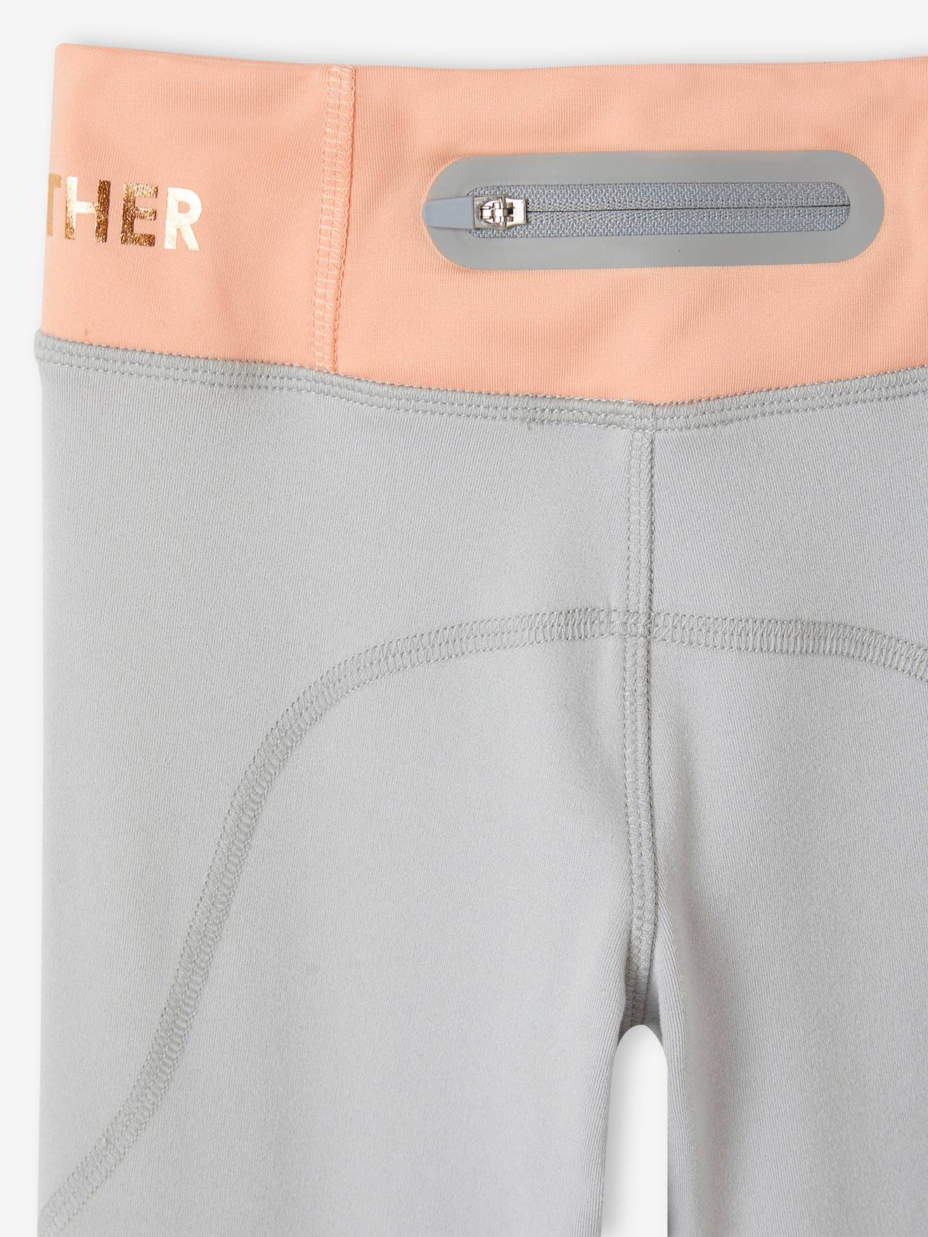 Vertbaudet Mädchen Sport-Set: Sweatjacke & Leggings - pfirsich