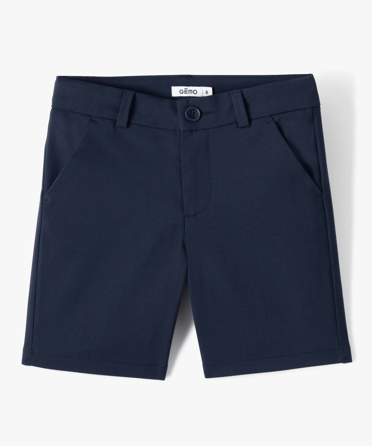 Bermuda de costume Garçon en toile marine | GEMO