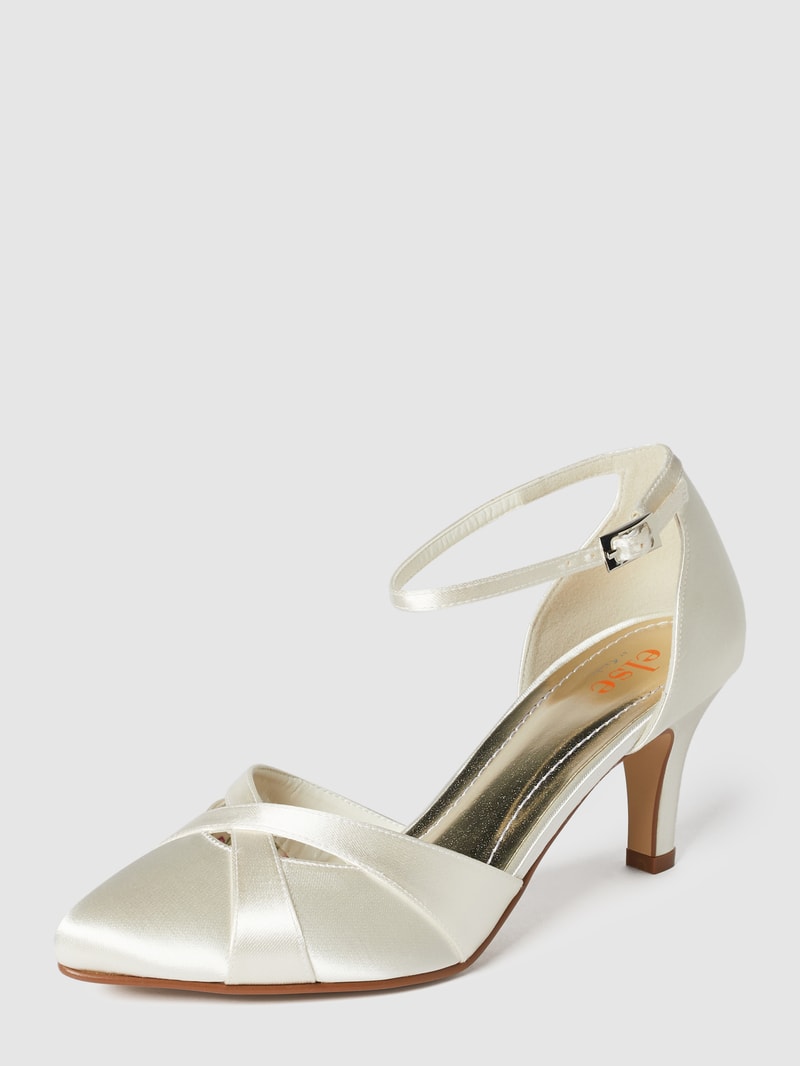 Brautschuhe aus Satin Modell 'Coconut Ice' in offwhite