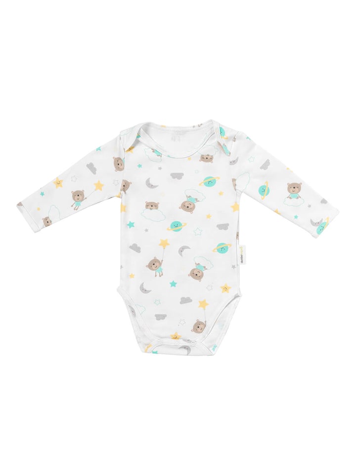 SlumberOrganix Bio Baby-Body langarm in Silber günstig kaufen