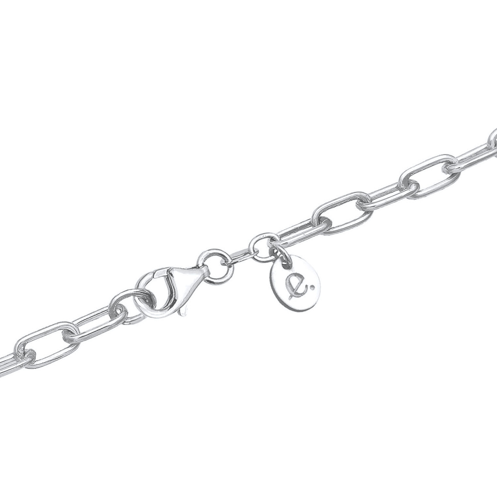 Elli PREMIUM Elli PREMIUM Collier Femme à Maillons Tendance Basic en Argent Sterling 925 Bijoux