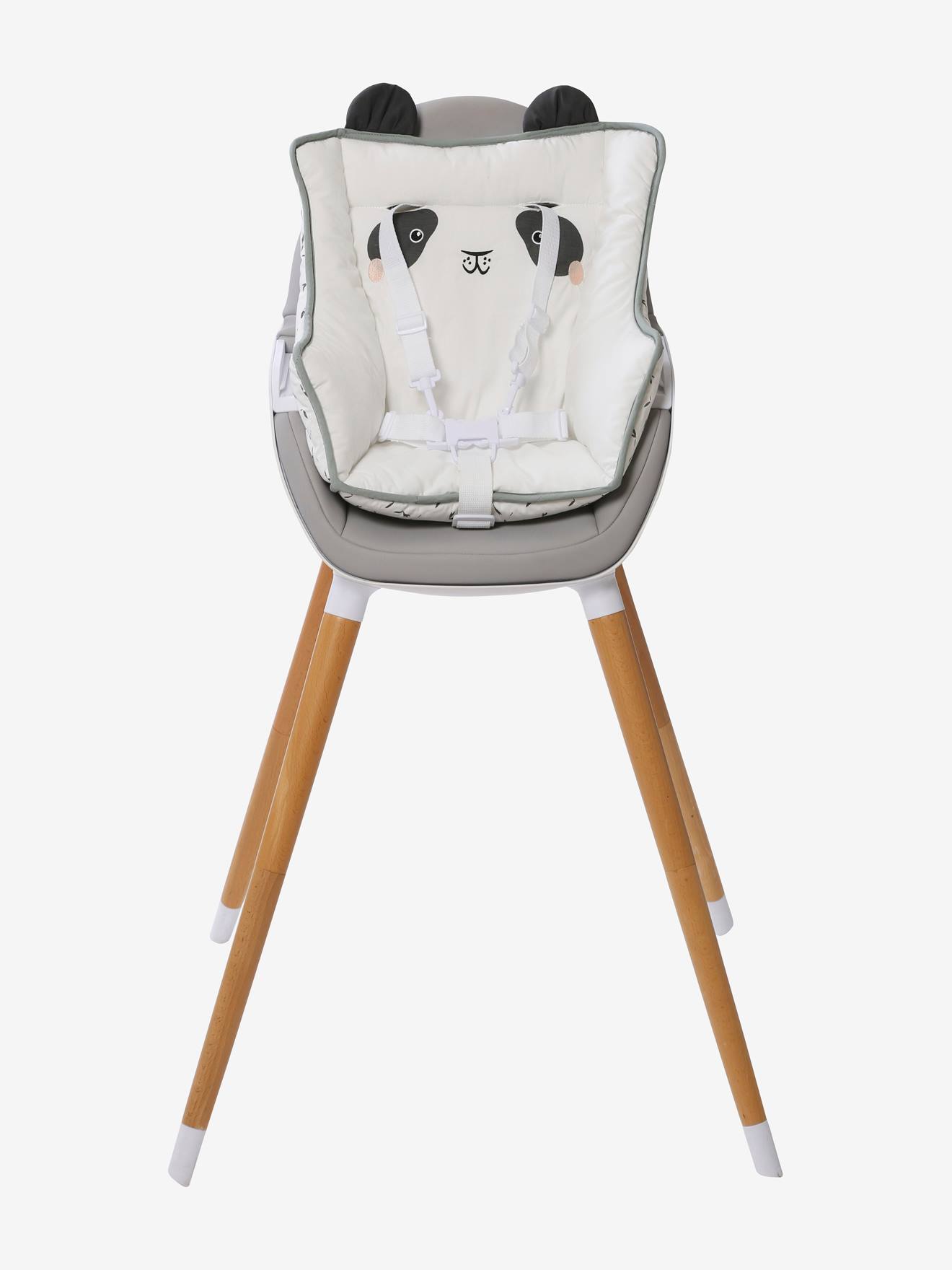 Coussin de chaise haute VERTBAUDET ivoire panda