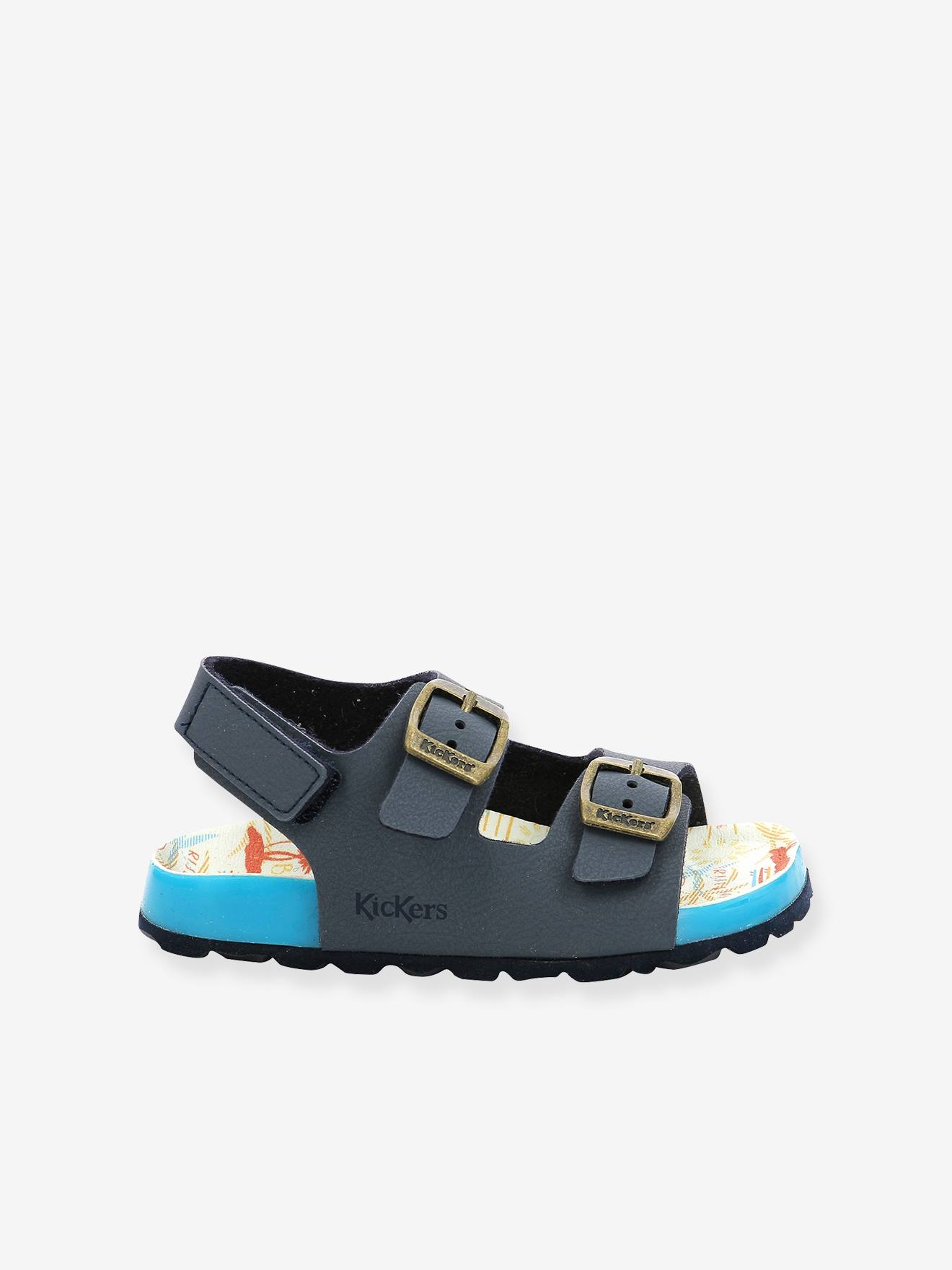 Sandales cuir enfant Sunyva KICKERS® cuivre irisé
