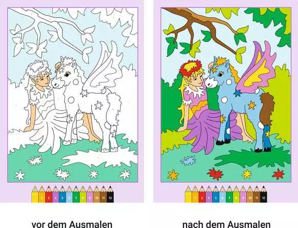 Malen nach Zahlen ab 5: Zauberwald