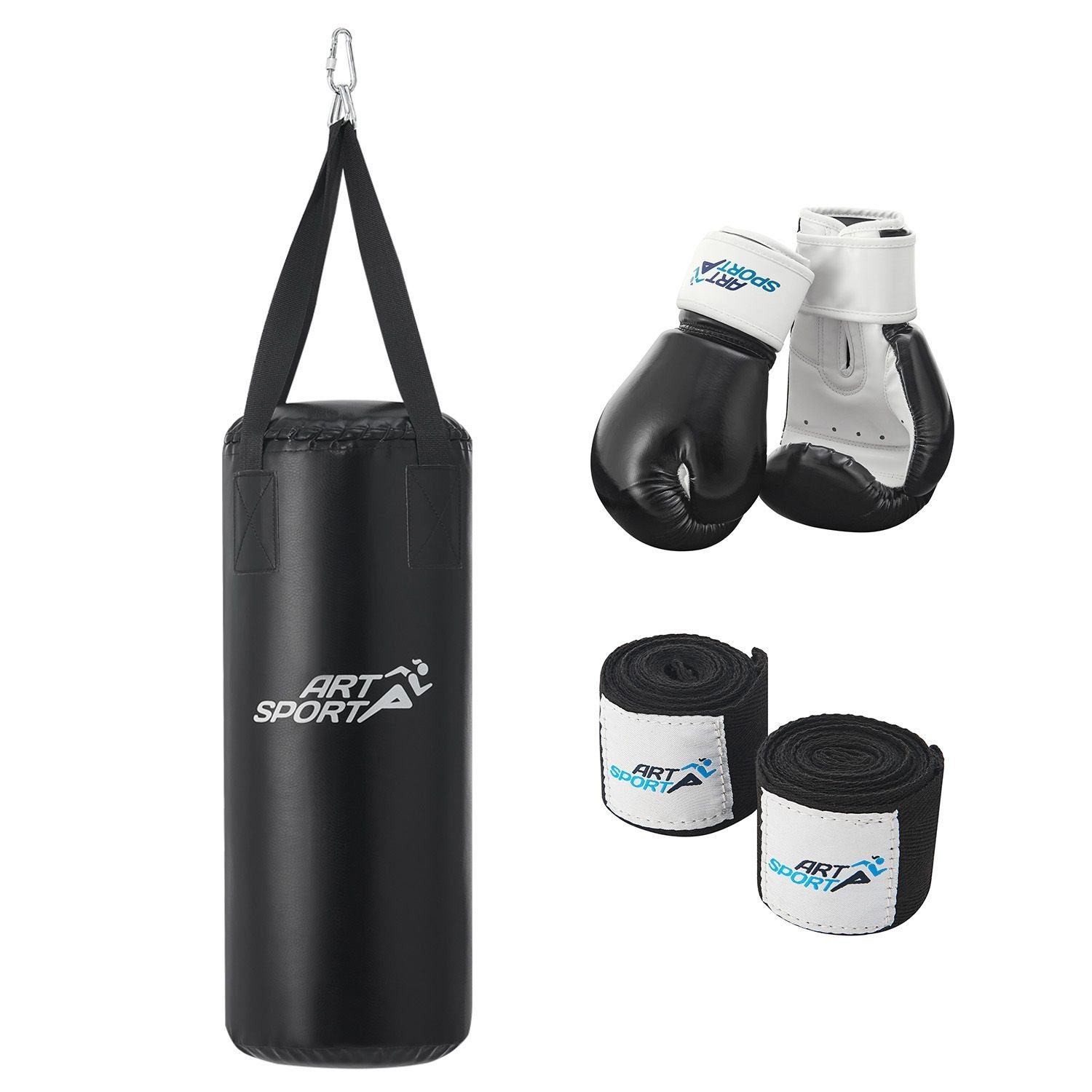 ArtSport Boxsack Boxsack, inkl. hochwertige Boxhandschuhe, pflegeleicht, mit Deckenhalterung