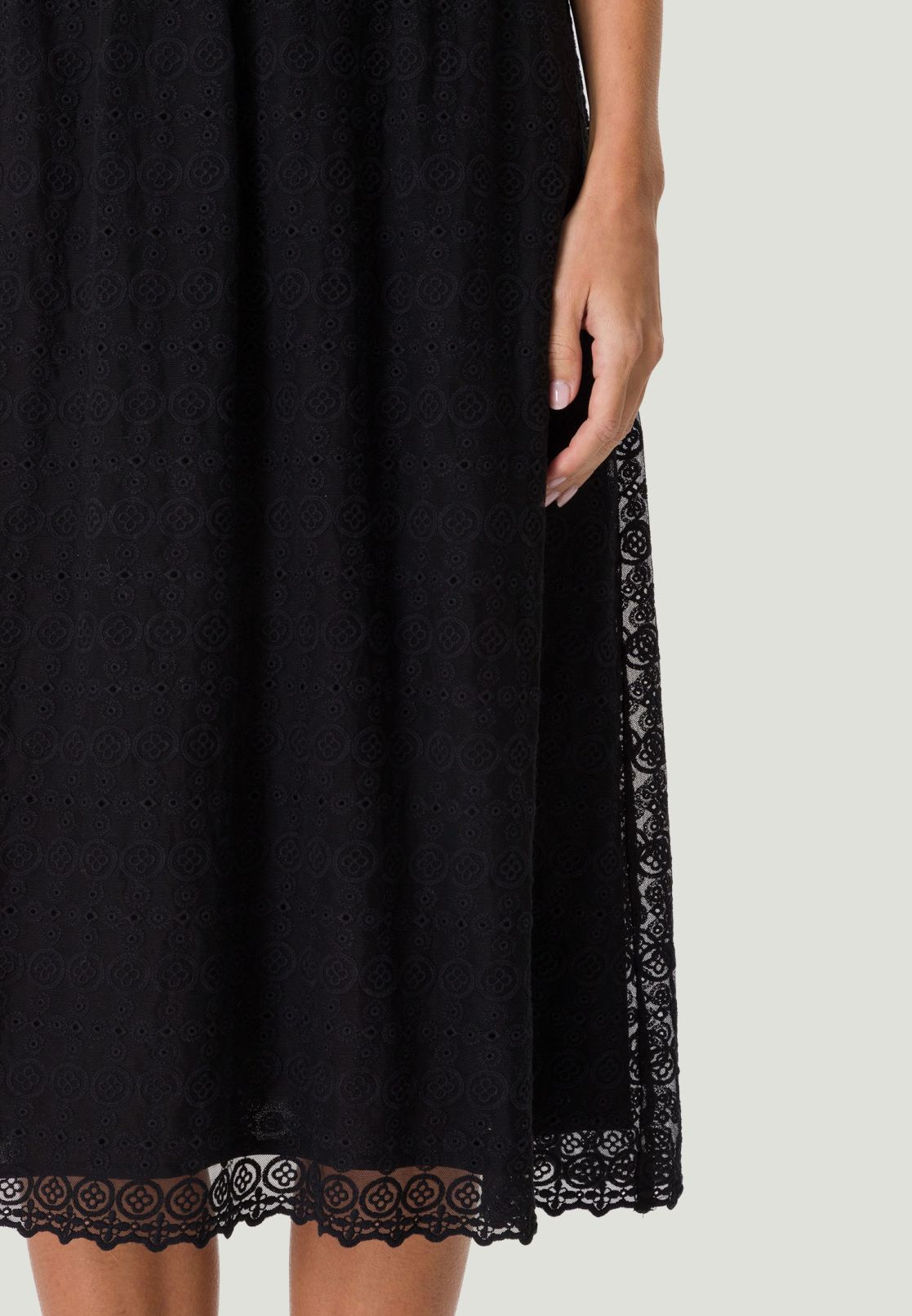 Midikleid mit Spitze