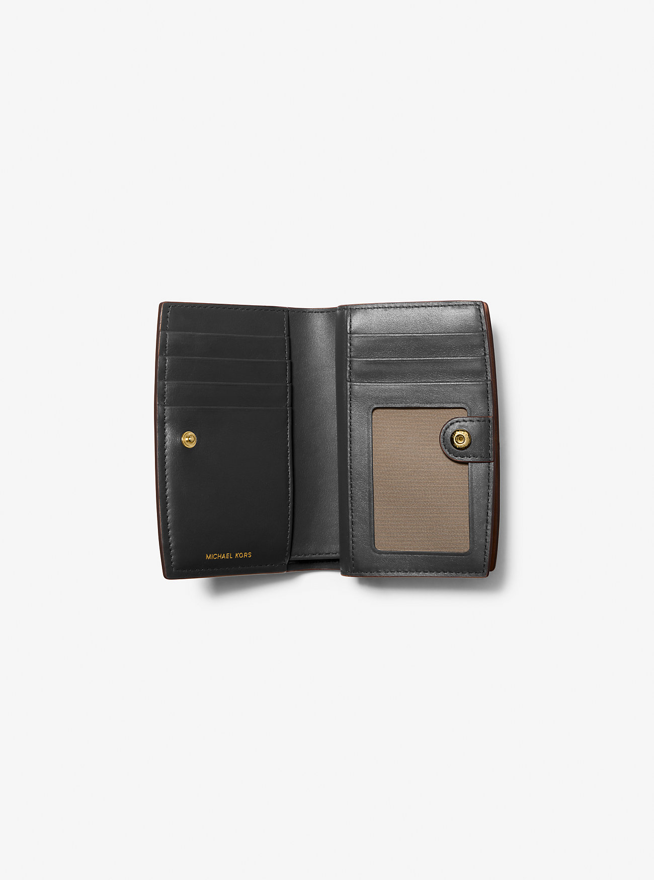 Bryant Medium Pebbled Leather Lommebok - SVART