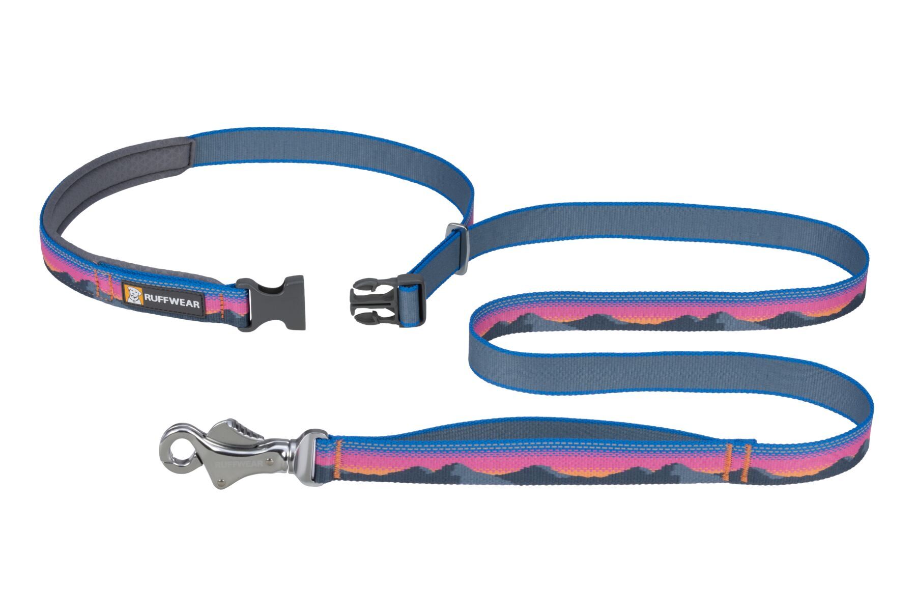 Ruffwear Hundeleinen Ruffwear Reflektierende Hundeleine Crag™ blau/ türkis/ rosa