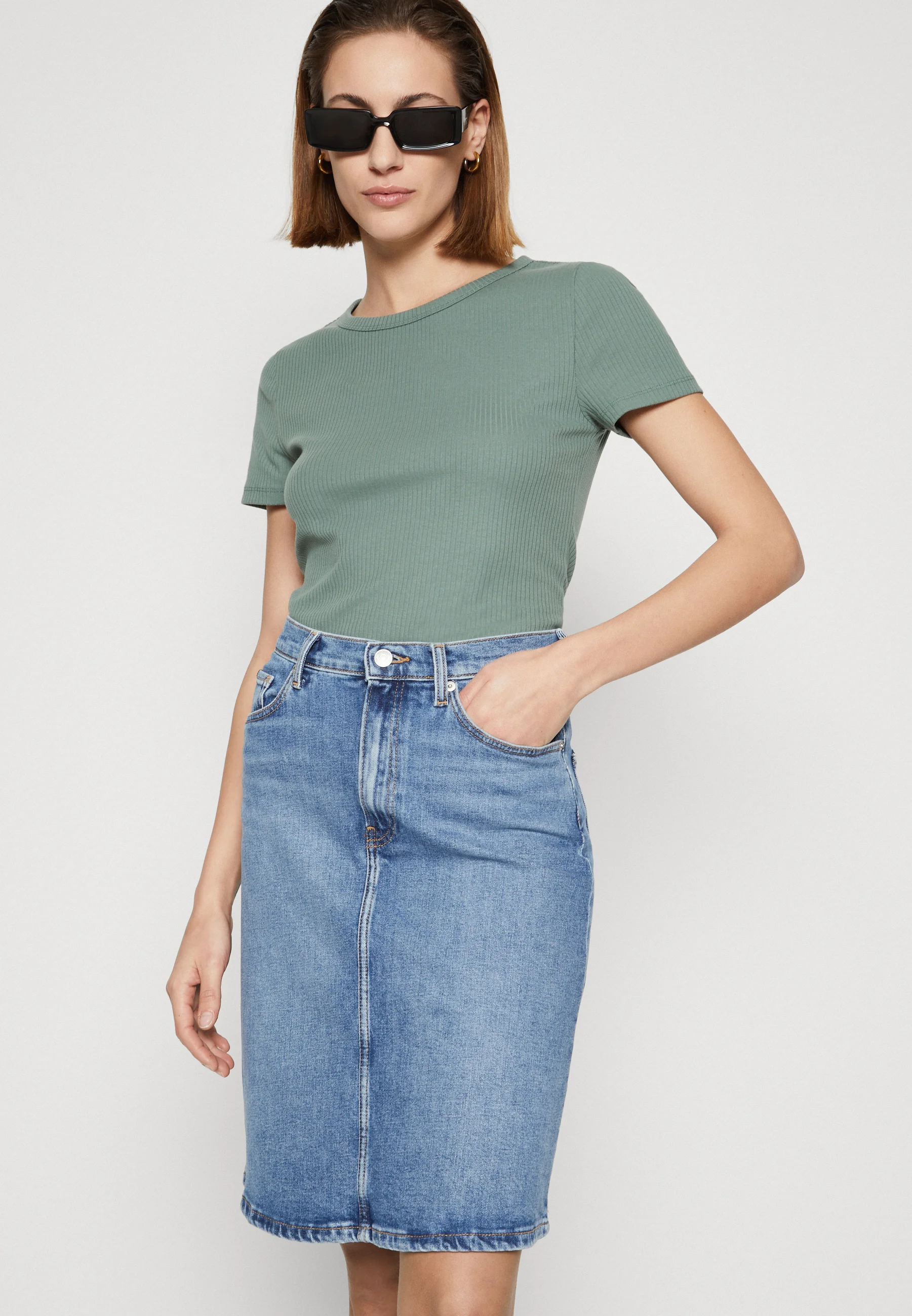 Tommy Hilfiger FALDA - Falda vaquera