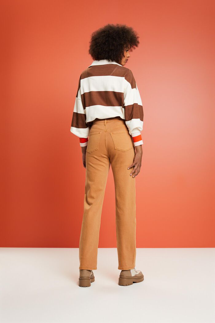 Retro-Hose mit gerader Passform und hohem Bund