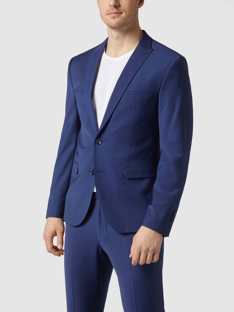 Slim Fit 2-Knopf-Sakko mit Stretch-Anteil Modell 'CiCastello' - 'CIPOWERSTRETCH' in royalblau
