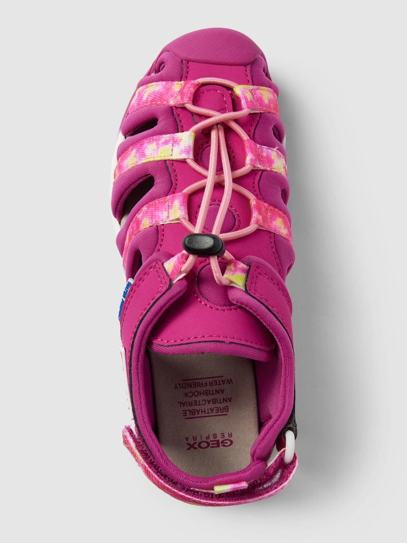 Sandalen mit Label-Patch Modell 'BOREALIS' in pink