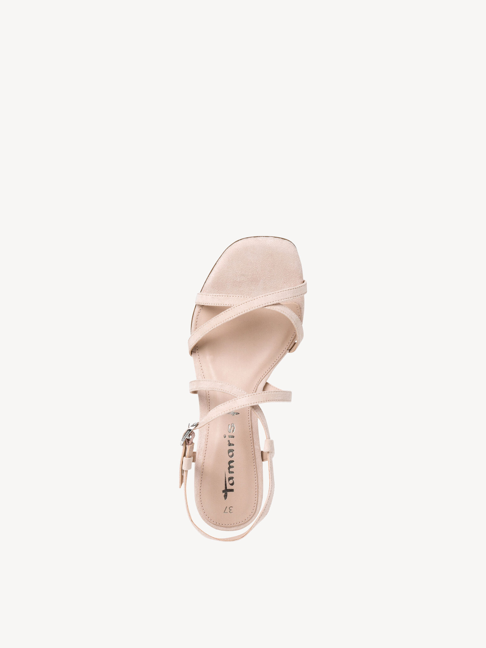 Sandale à talon - beige