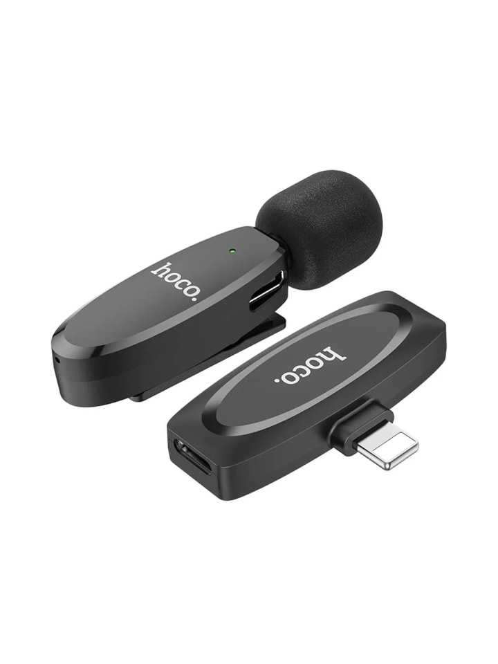 HOCO HOCO drahtloses Lavaliermikrofon für iPhone 8-pin iPhone-Anschluss in schwarz günstig kaufen onesize
