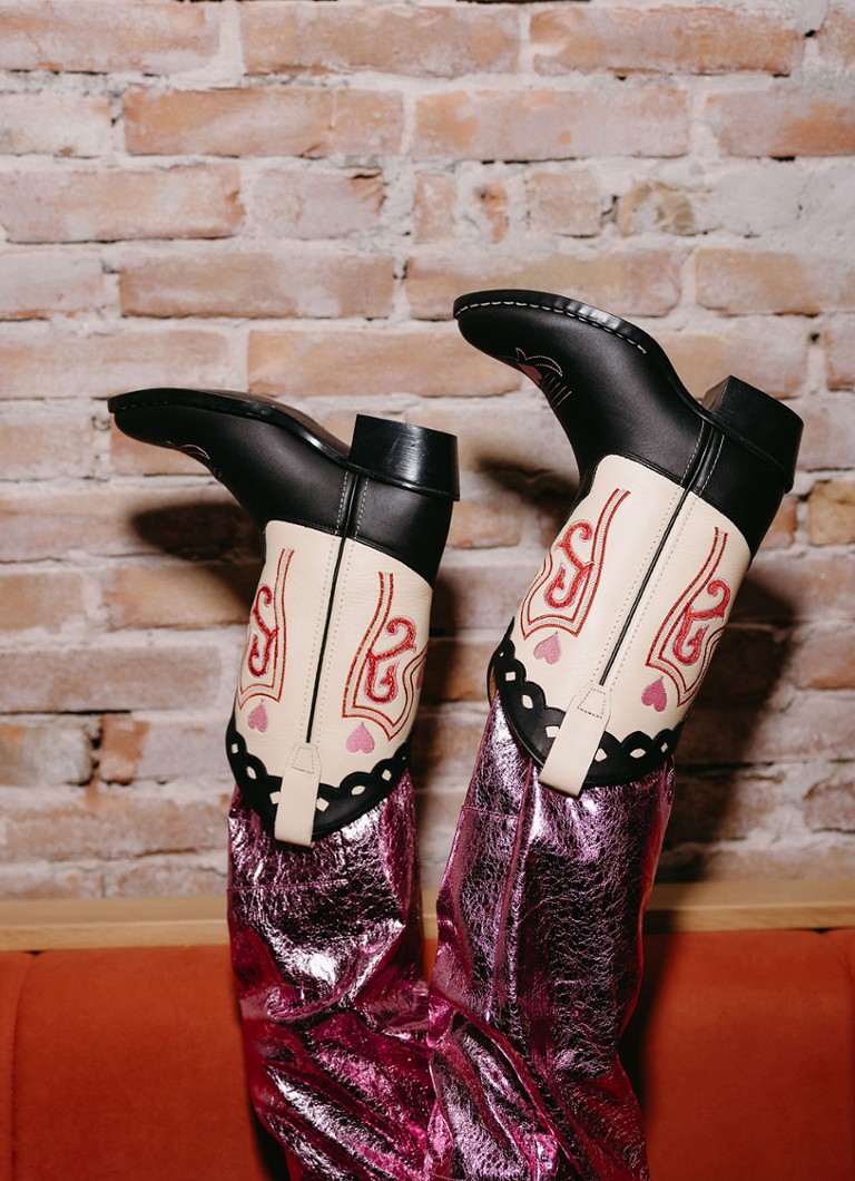 Cizme cowboy din piele Sweetheart Bootsstock