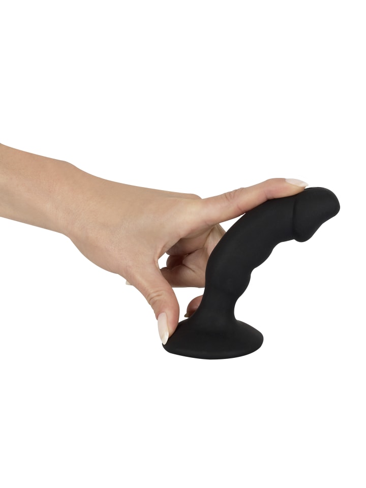 Black Velvets vibrierender Analplug Black Velvets Rechargeable Plug in schwarz günstig kaufen 14 cm