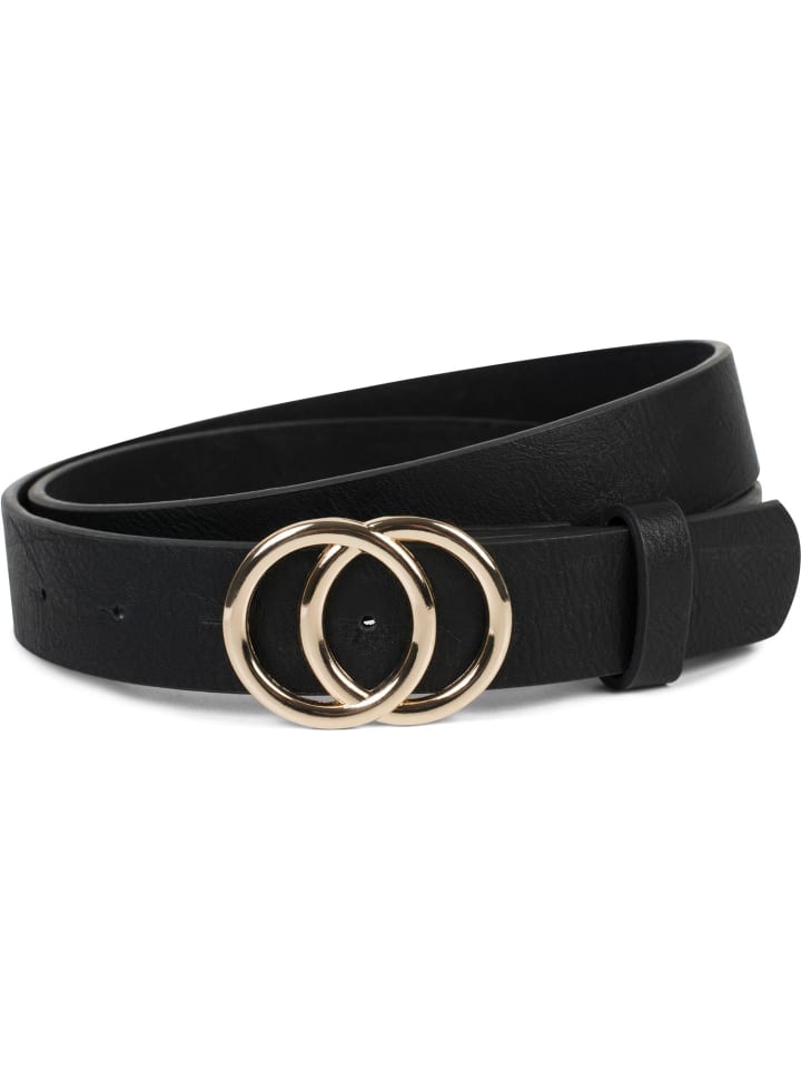 styleBREAKER Gürtel in Schwarz-Gold günstig kaufen