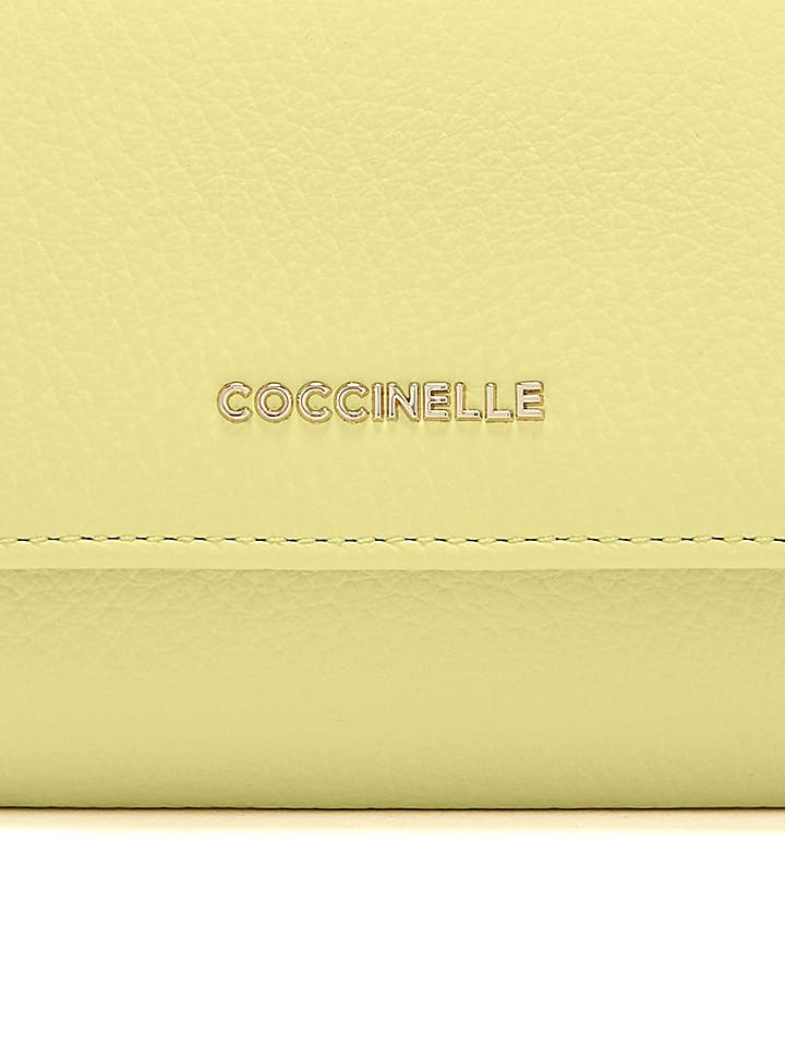 COCCINELLE Leder-Geldbörse in Gelb - (B)12 x (H)9 x (T)2 cm günstig kaufen onesize