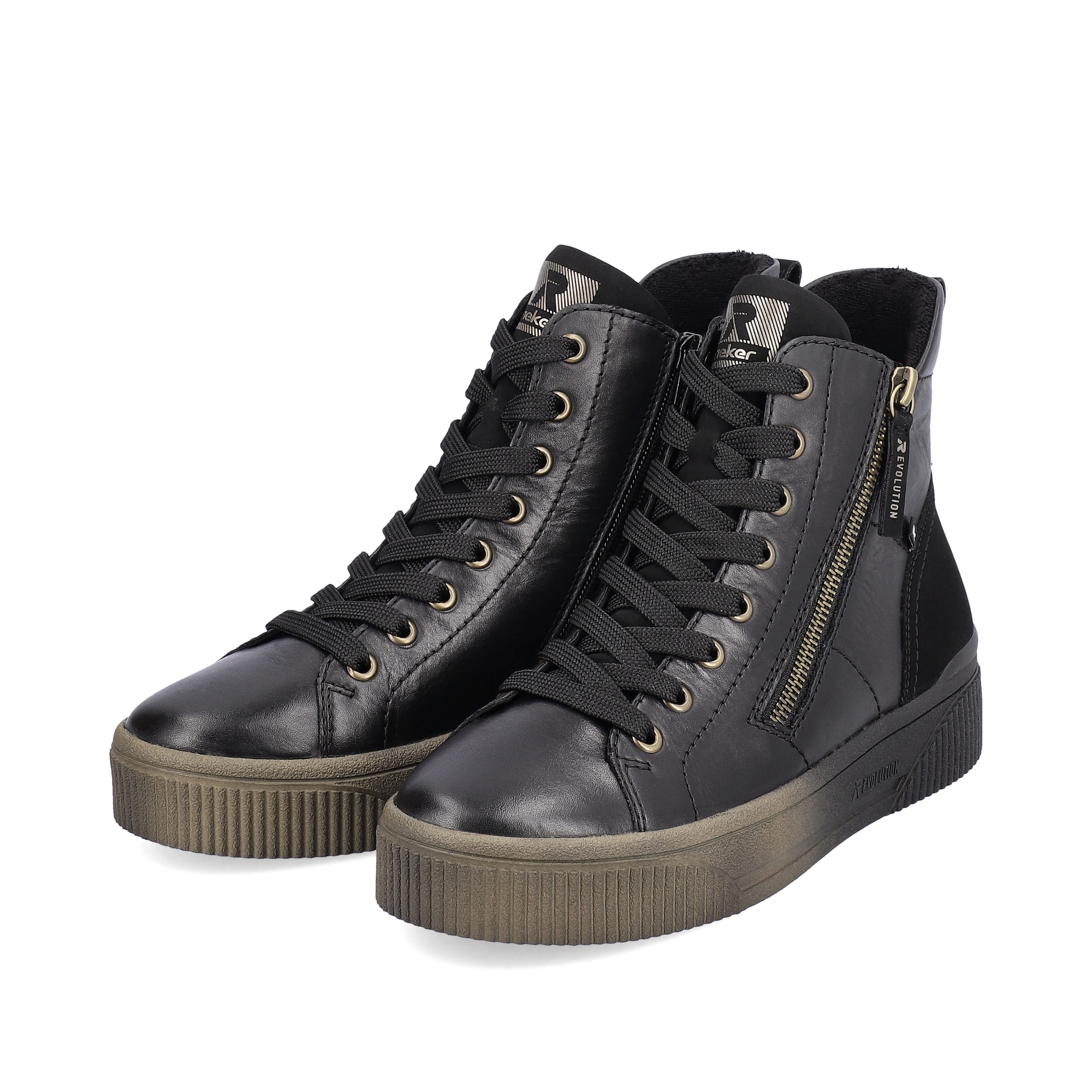 Rieker Damen Sneaker High urban black