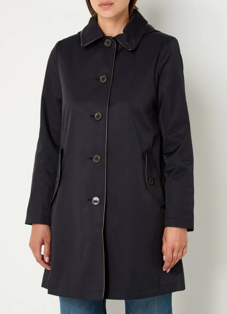 Parka Ralph Lauren com bolsos com aba e capuz removível.