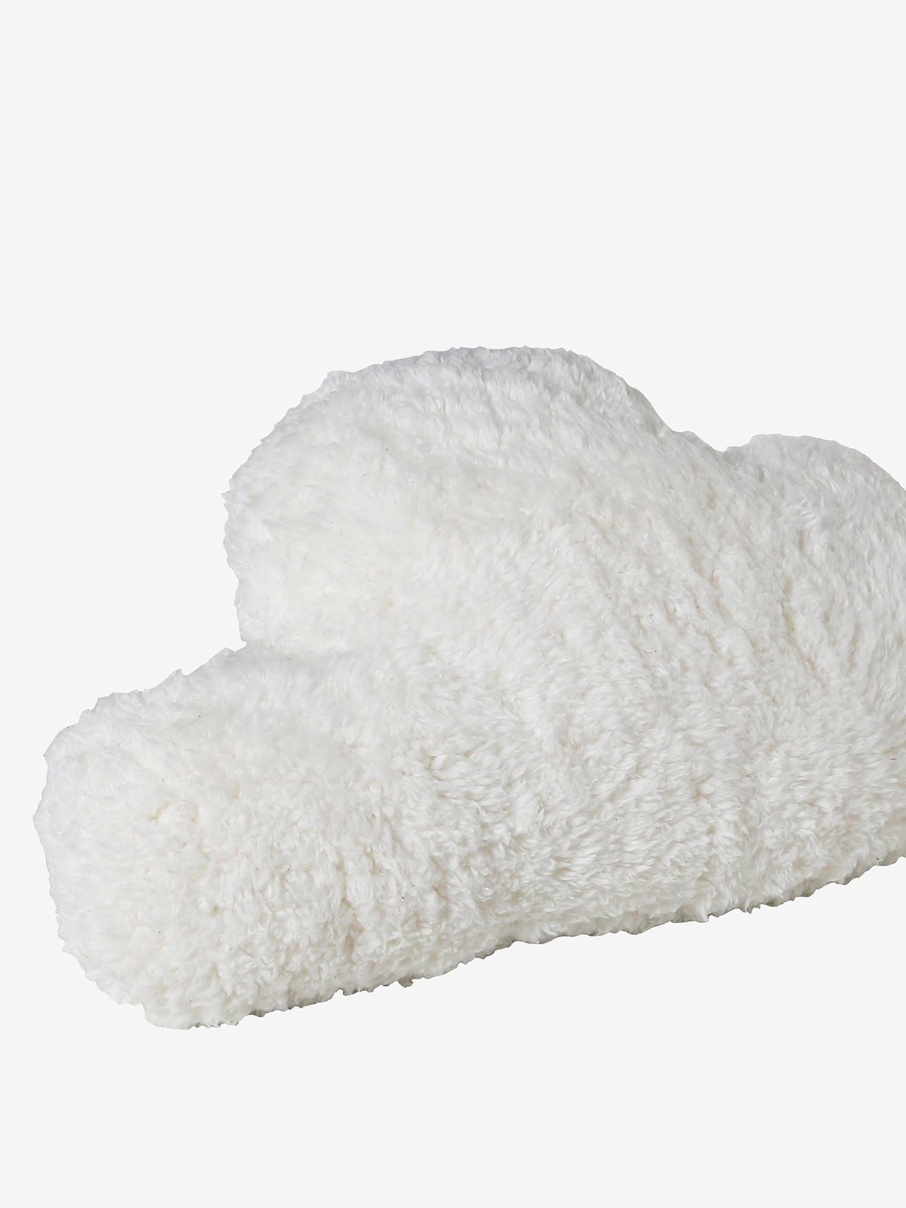 Coussin Nuage en sherpa ecru