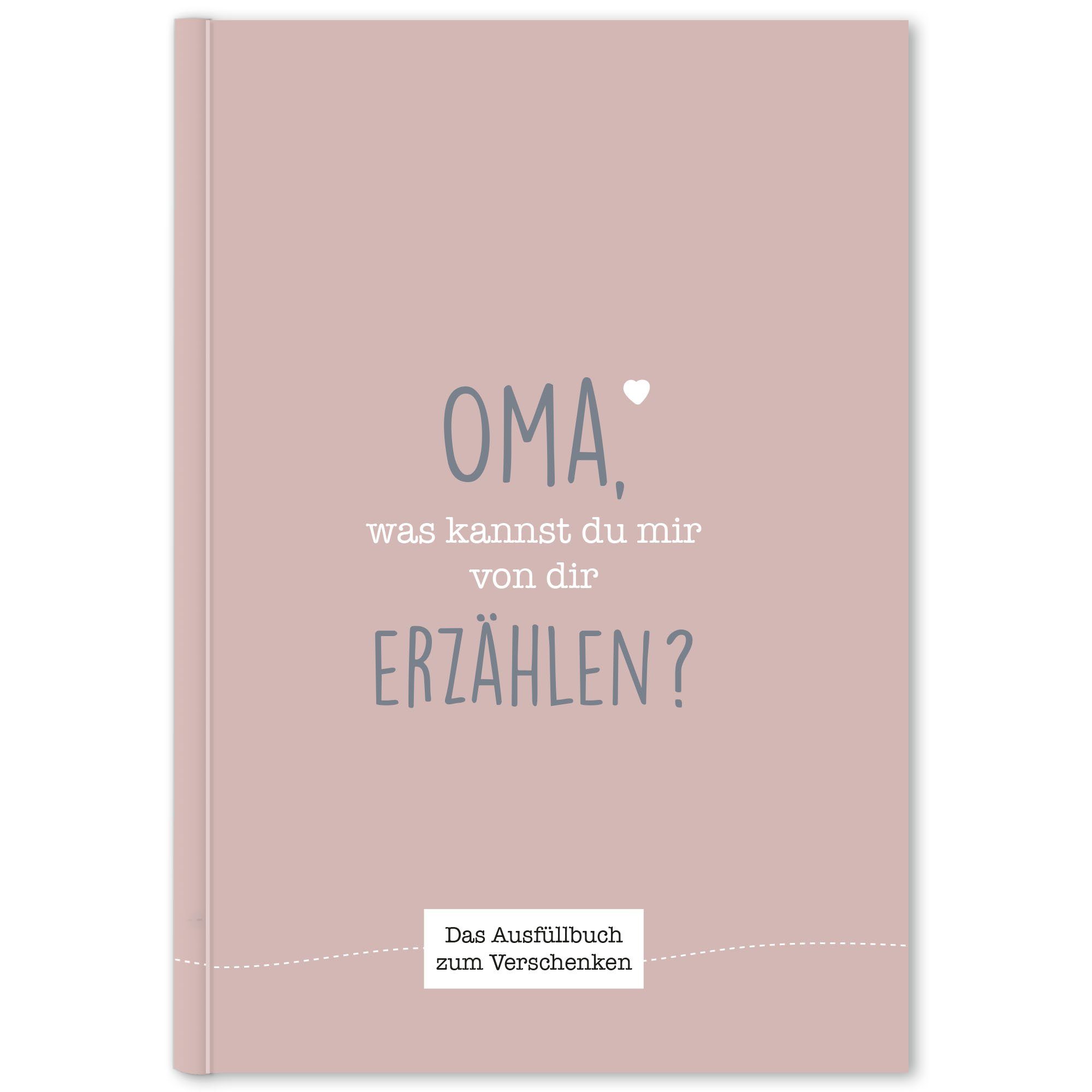 CUPCAKES & KISSES Notizbuch Oma was kannst du erzählen, Buch zum ausfüllen, Geschenke für Oma, Tolles Geschenk für deine Oma