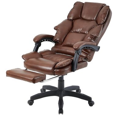 TRISENS Chefsessel Rafael (1 Stück), Bürostuhl mit extra Polsterung Home Office Chair im Lederoptik-Design