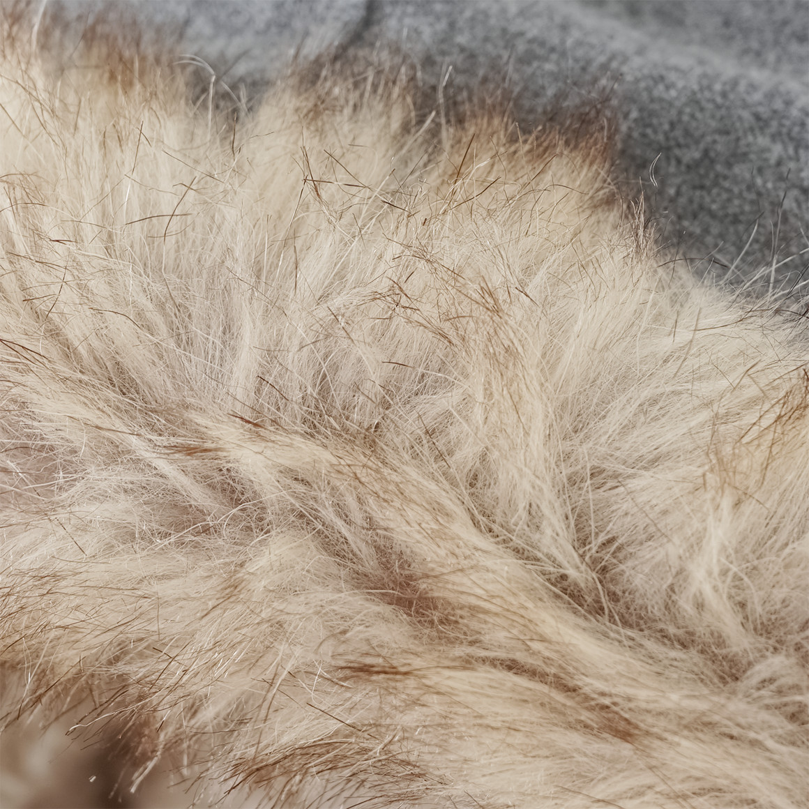 Baby Wintermantel mit Fellimitat