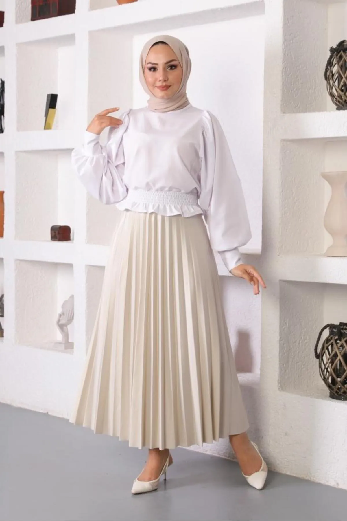 benguen  Skirt - Grau - Lang