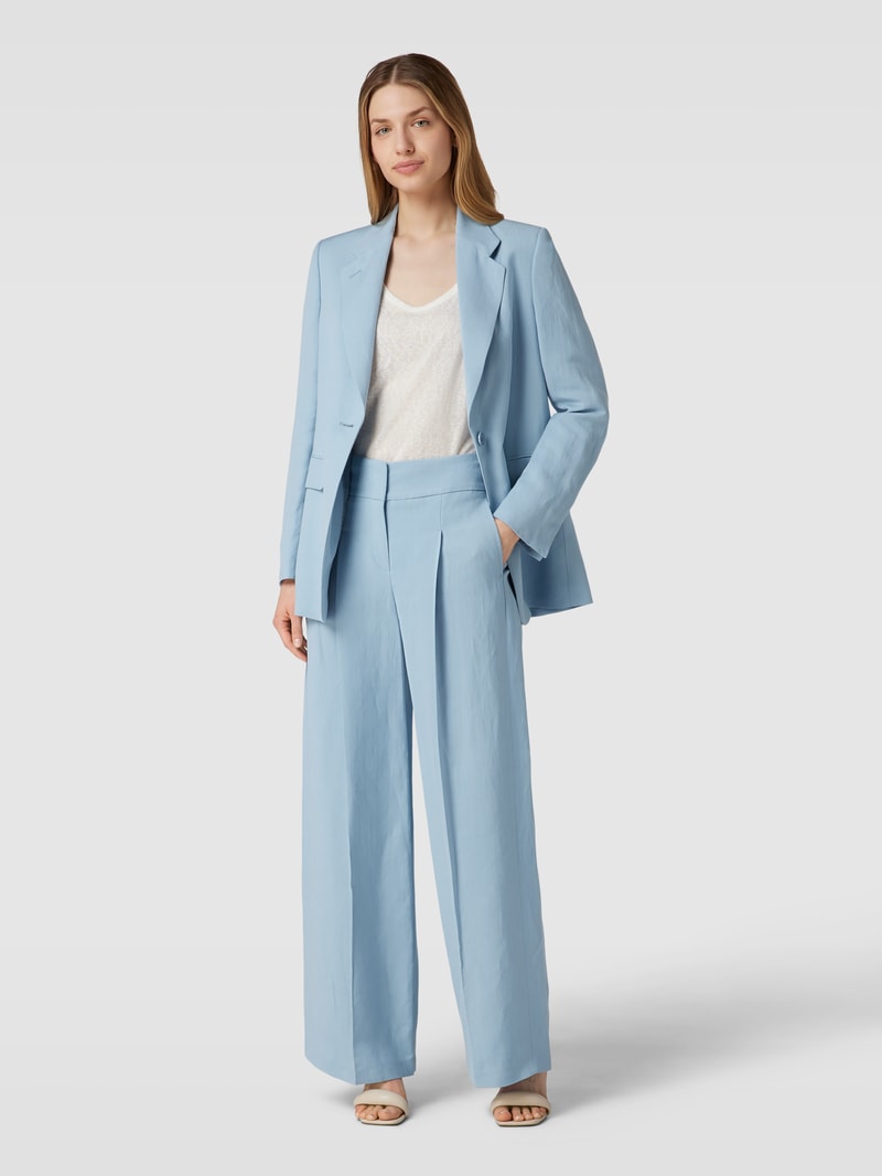 Blazer mit Bindegürtel in bleu
