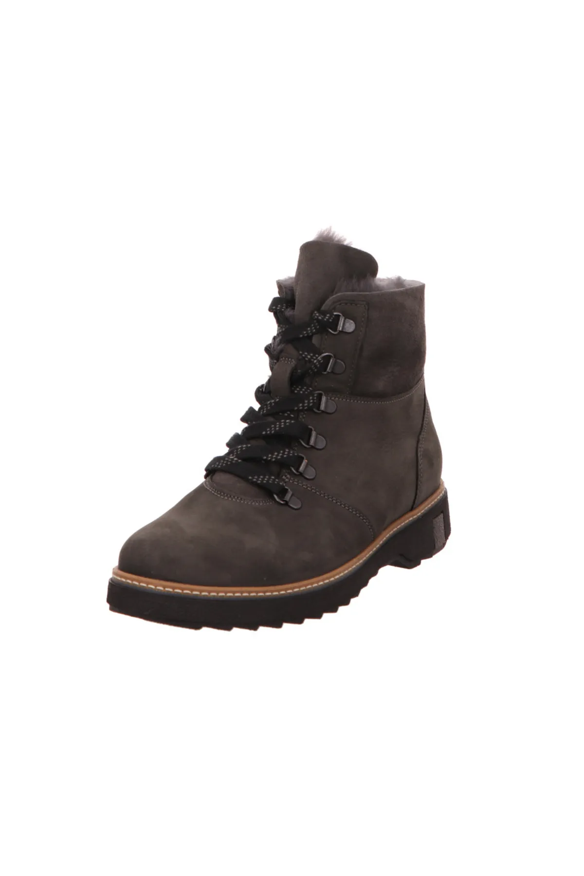 Waldläufer  Stiefelette - Grau - Flacher Absatz