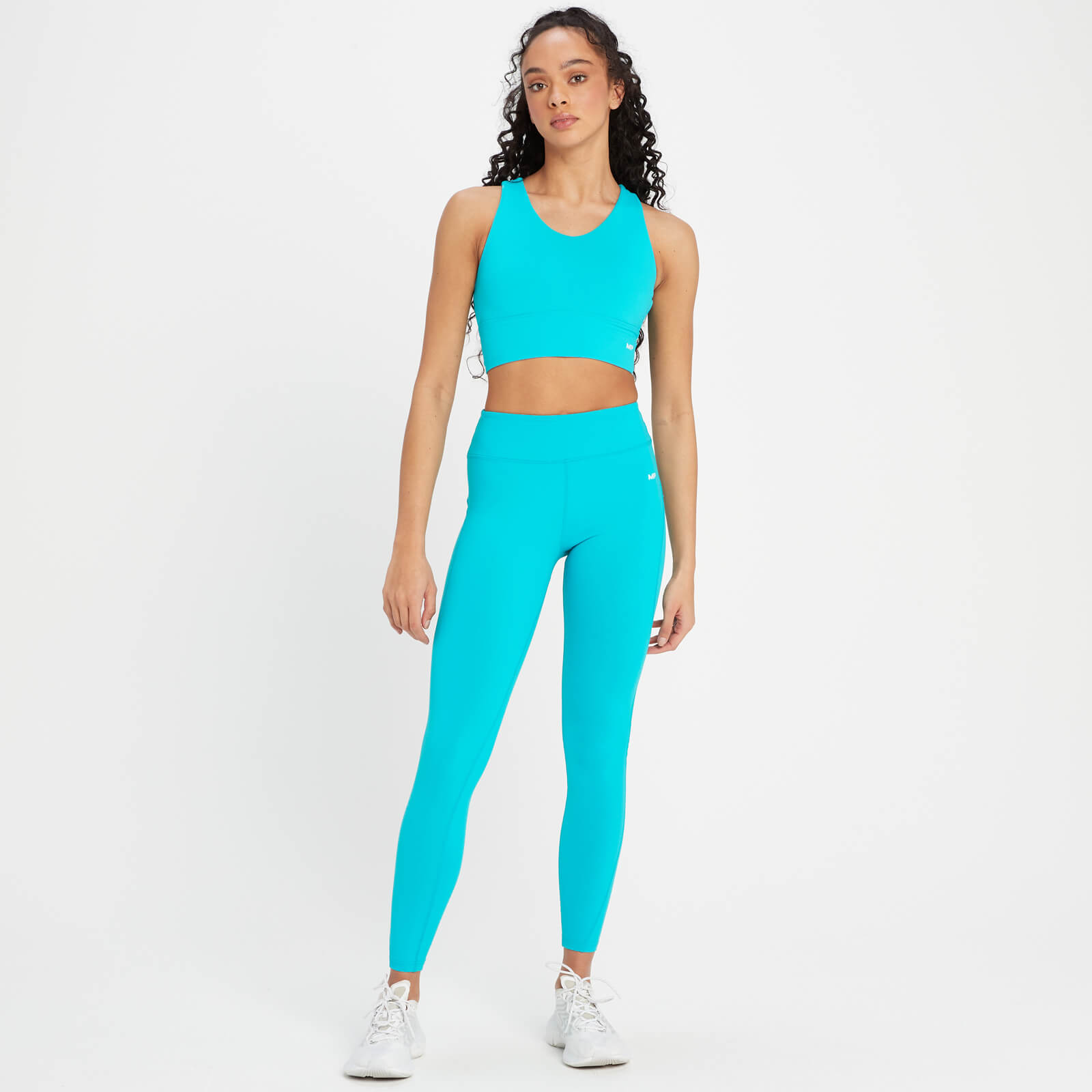 Brassière de sport longue MP Power pour femmes – Bleu lagon
