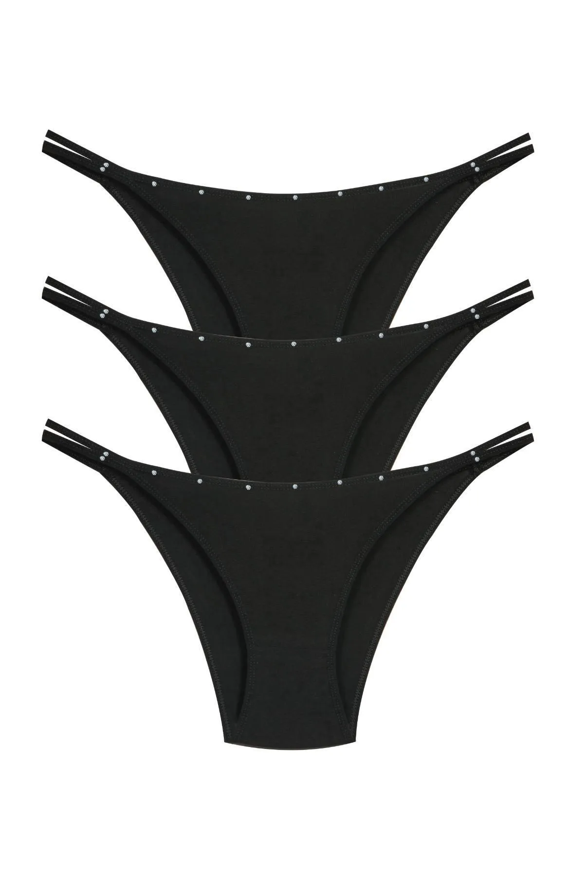 Newlilla  1025 Paar Bikinislips im Ip-Stone-Design, 1025-v4