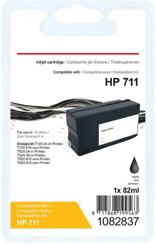 Viking 711 Kompatibel HP Tintenpatrone CZ 133A Schwarz