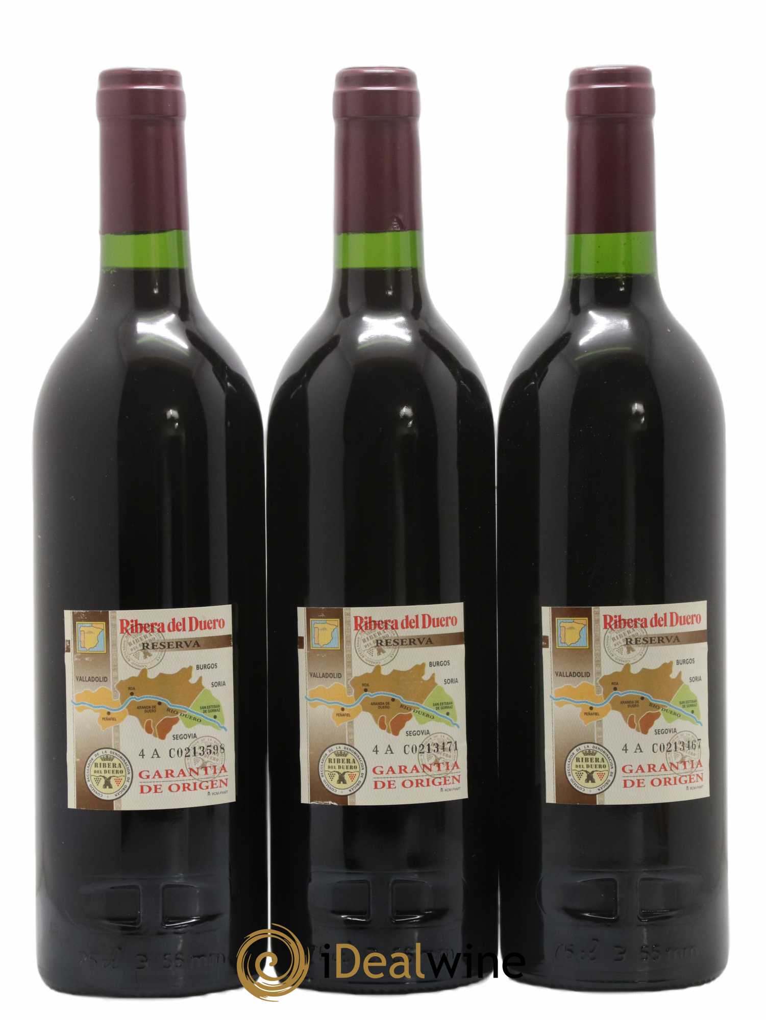 Ribera Del Duero DO Vega Sicilia Valbuena 5 ano Famille Alvarez  2000 - Lot de 3 Bouteilles
