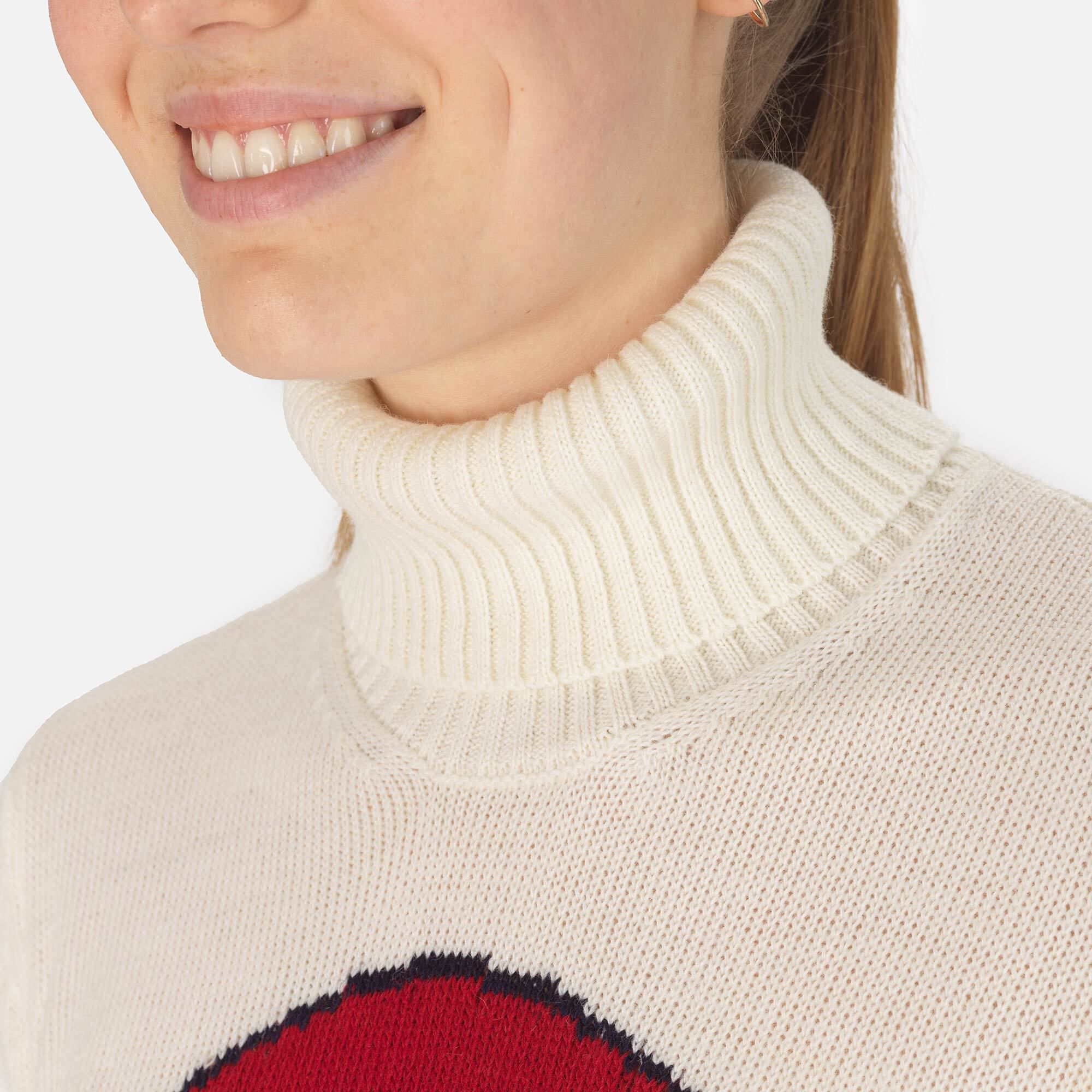 Pull à col roulé en maille Femme